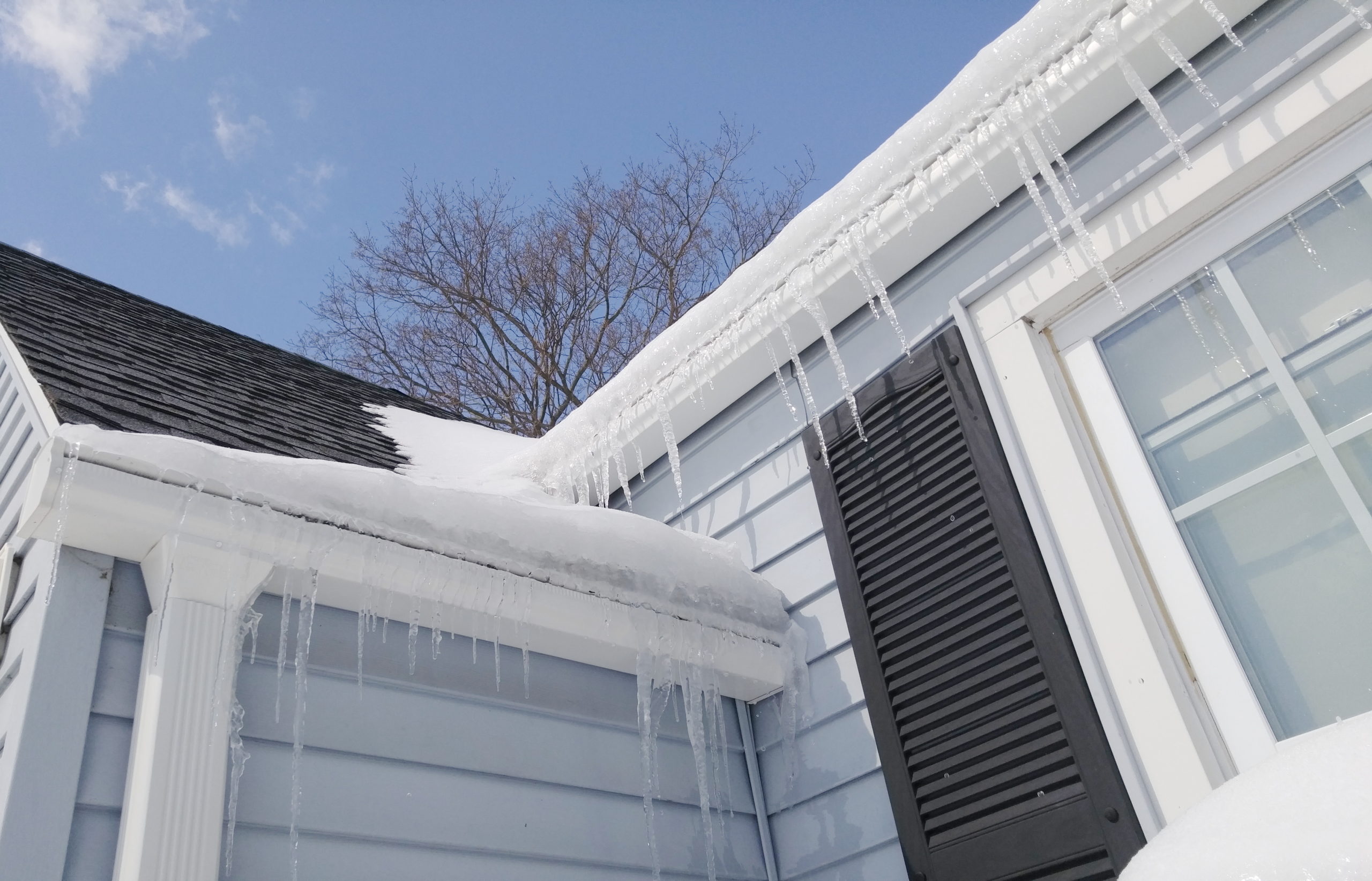 Winter Storm Damage - Ice Dam