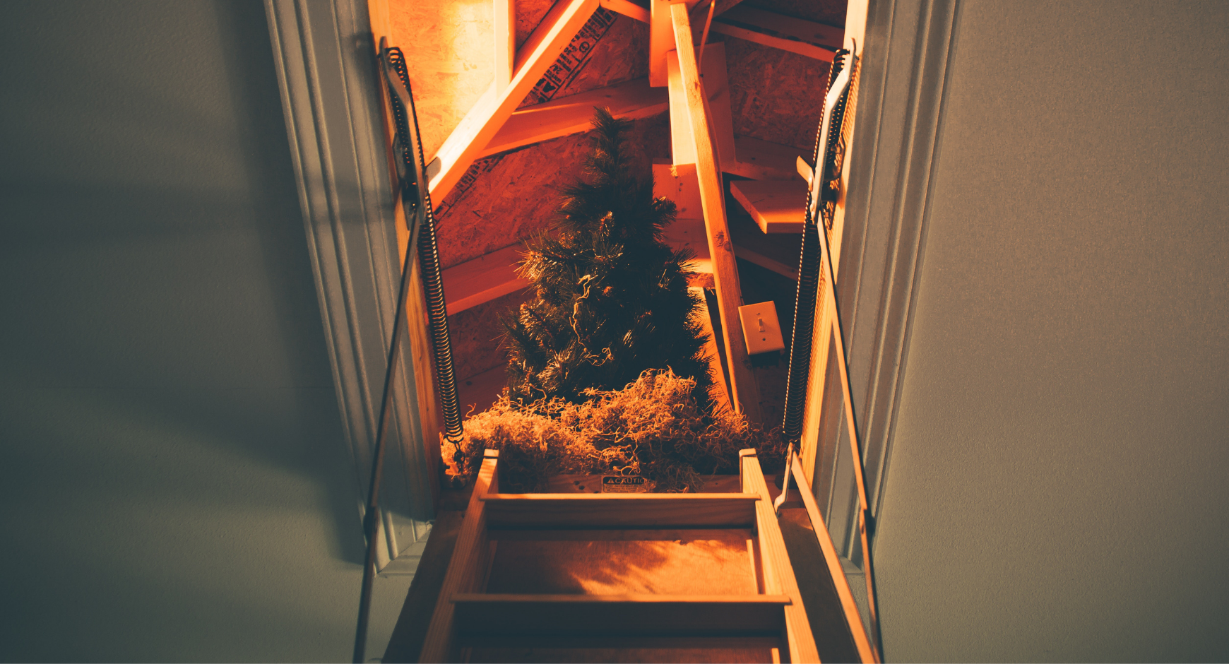 Image of an attic door