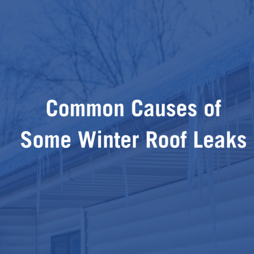 10 Causes of Some Winter Roof Leaks in Minnesota
