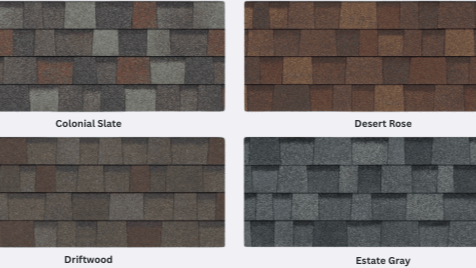 Ownes Corning asphalt shingle options