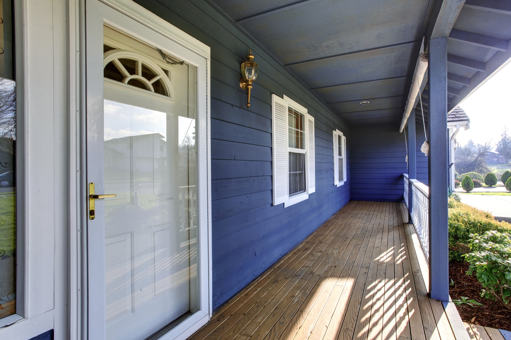 storm door on residential home